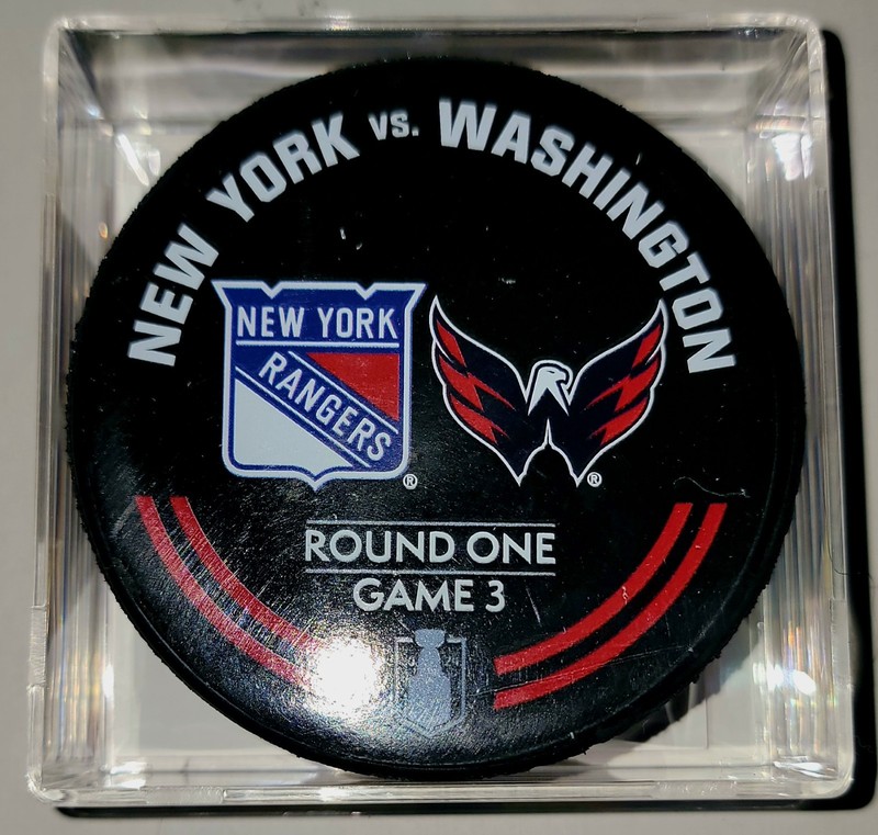 New York Rangers vs Washington Capitals 2024 Playoffs Warmup Puck Round 1 Game 3