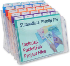 Stationmate Desktop Organizer (Includes 25, 5Th-Cut Pocketfiles). Complete Proje