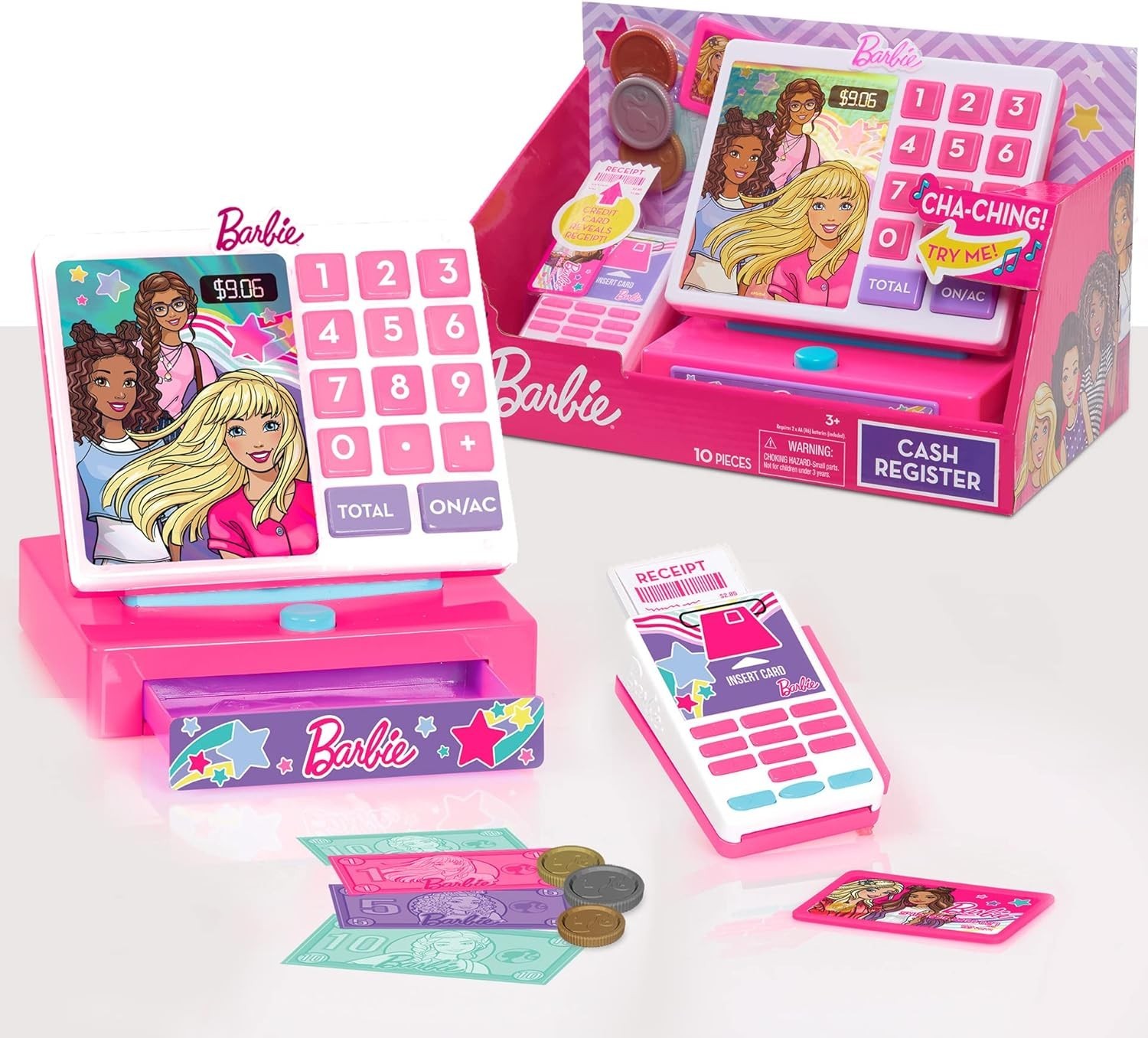 как выглядит Mattel Barbie Just Play Trendy Cash Register w/ Sounds Credit Card Reader фото