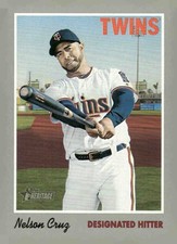 2019 Topps Heritage #134 Nelson Cruz
