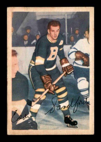 Ed Sandford #90 1953 Parkhurst card