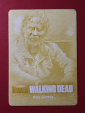 The Walking Dead Rick Grimes Yellow 1/1 Printing Plate AMC Season 4 Part 1