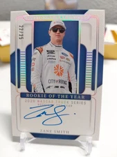 2025 National Treasures Racing Zane Smith ROY Silver Holo Autograph 22/25 SP 