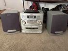 Sony CFD-ZW755 Boombox CD Radio Dual Cassette Player/Recorder Portable Stereo ✅
