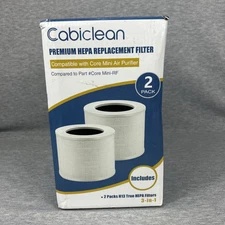 CabiClean 2 Pack Core Mini-RF Premium High Efficiency Hepa Replacement Filters