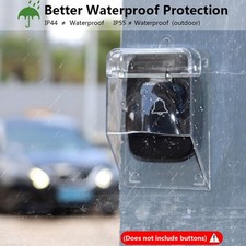 Wireless Doorbell Waterproof Cover Transparent Cap for Outdoor Doorbell