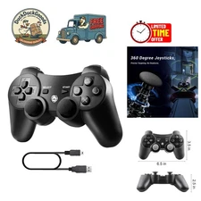 Lightweight Dual Vibration Bluetooth Joystick for PS3 - Easy to Use & Responsive