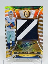 2023 Panini Gold Standard Luke Schoonmaker Tri color RPA /49 Cowboys #RAJ-24