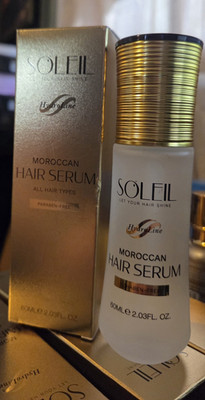 SOLEIL HydroLine Moroccan Hair Serum All Hair Types Paraben-Free 2.03 fl oz