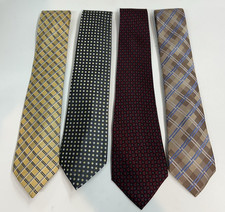 Geoffrey Beene Mens Silk Neckties Lot of 4 Designer Ties Classic  Professional