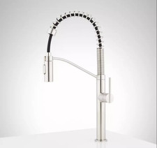 Signature Hardware SHXCEL107ZSS Eiler 1.75 GPM Kitchen Faucet, Stainless Steal