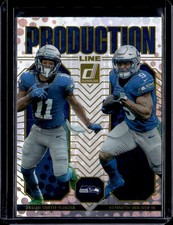 2025 Donruss #14 Jaxon Smith-Njigba / Kenneth Walker III Production Line