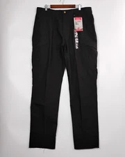 TRU-SPEC Pants Mens 40 Black 24-7 Series EMS Tactical Cargo Ripstop Unhemmed NEW