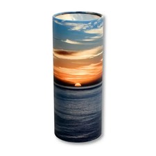 Ocean Sunset Biodegradable Ash Scattering Tube Cremation Urn - 240 cubic inches