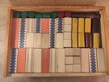 Holzbaukasten 1950 Konstruktion Spielzeug Baukasten Holzklötzer Vero?