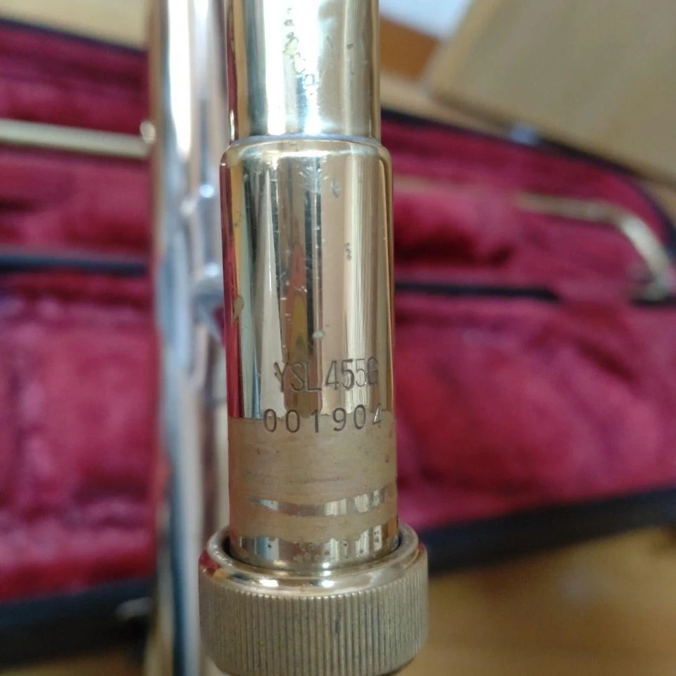 Yamaha YSL-455G YSL455G Tenor Trombone w/ Hard Case Tested Used Japan - Image 2 of 4