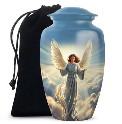 Angle Urns for Human Ashes Adult Male Burial 10 Inch Urns for Ash