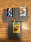 Super Mario Bros. 1 2 3 1-3 trilogy Nintendo NES authentic video game carts VG+