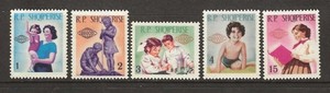 ALBANIA - 1965 MNH INTERNATIONAL CHILDREN'S DAY - SCOTT 823-827 - G32