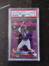 2018 Topps Chrome Batting Pink Refractor Amed Rosario ROOKIE #60 PSA 10 GEM MINT
