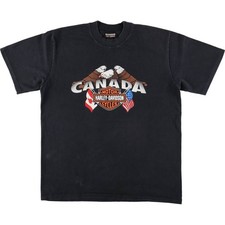 Vintage Harley-Davidson Eagle Pattern Motorcycle T-shirt Men's Size L
