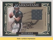 2007 Playoff Absolute Memorabilia Marks of Fame 43/50 Kevin Kolb Auto READ 00ah