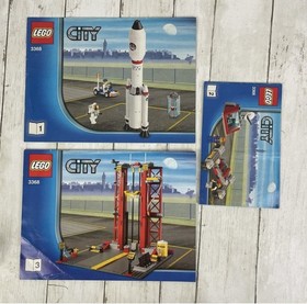 Lego 3367 / 3368 Space Shuttle & Space Center Astronaut City Set 99% Complete