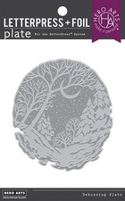 Hero Arts Letterpress  Foil Plate - Winter Forest HP111