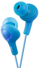 JVC HAFX5A Gumy Plus In  Ear Stereo Headphones Blue Earbuds with Noise Isolation