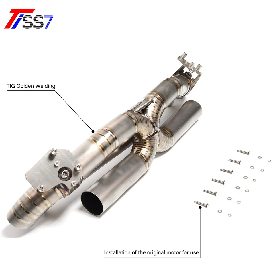 Porsche 992 Carrera 3.0L Turbo 20-24 Titanium Center Exhaust W/V - Image 4 of 4