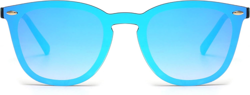 Trendy Rimless Mirrored Sunglasses, Reflective Sun Glasses for Men and Women - Picture 15 of 21