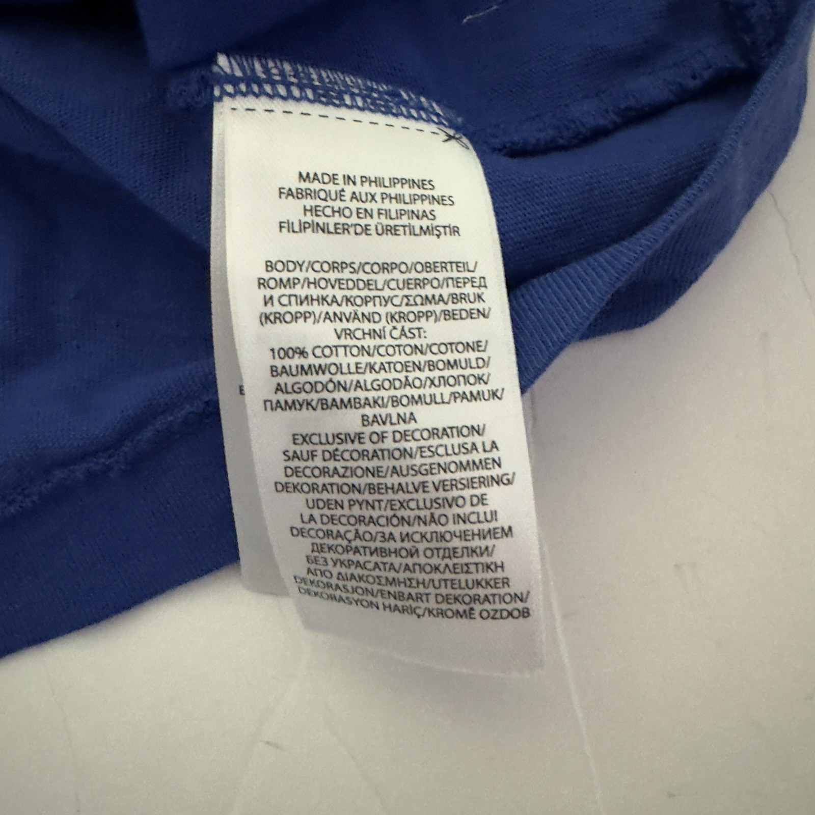 FILA Polo Ralph Lauren canottaggio girocollo maglia maglietta uomo XXL vestibilità classica blu grafica