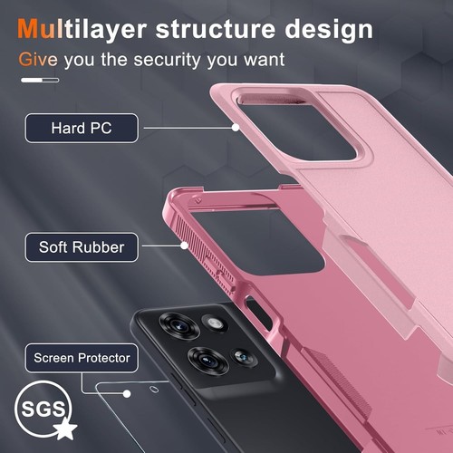 For Motorola Moto G stylus 5G 2025 Shockproof Heavy Case Cover + Tempered Glass - Picture 41 of 43