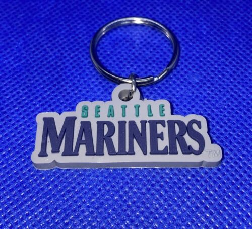 Seattle Mariners MLB Soft Keychain Key Chain Souvenir | Gray, Blue & Green