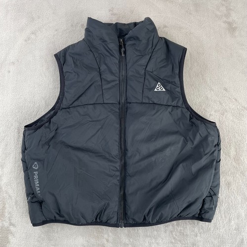 Nike ACG Rope De Dope Vest Women XL Black Full Zip Primaloft DWR Insulated NWOT