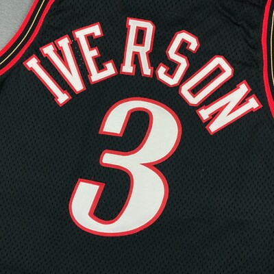 100% Authentic Allen Iverson Vintage Champion 99 00 76ers Game Pro