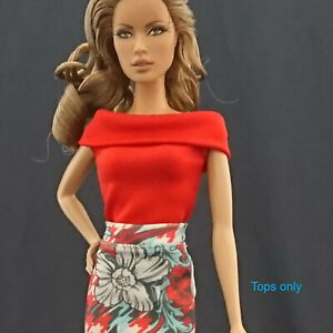Handmade~Doll tops for 12" Doll~ Barbie,Fashion royalty Silkstone.