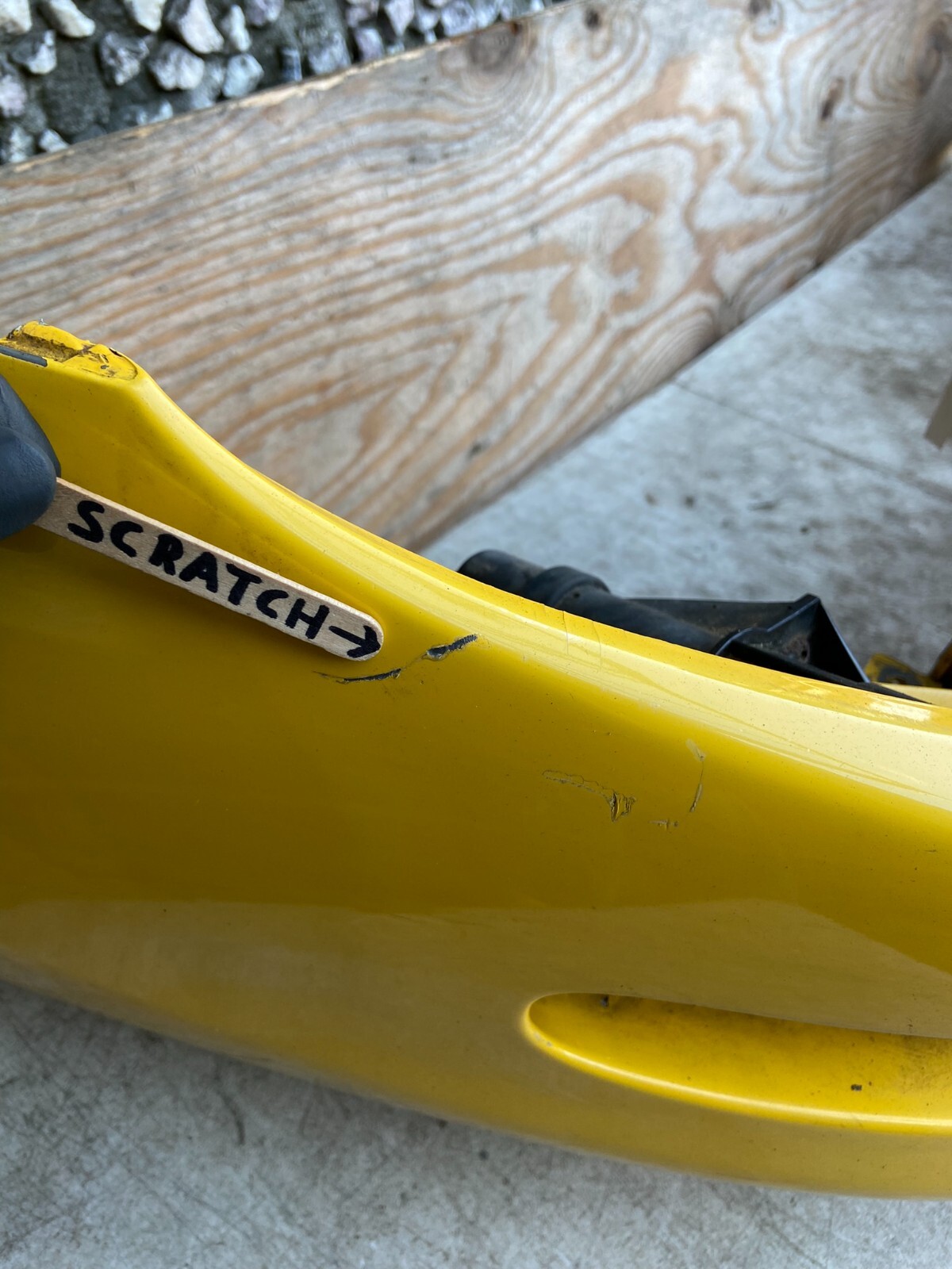 2002 to 2007 Maserati Spyder Front Bumper Cover Yellow OEM A6976 C
