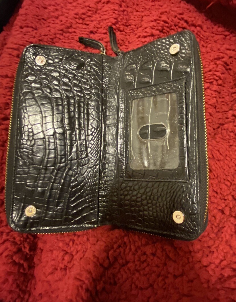 Brahmin Croc Leather Wristlet