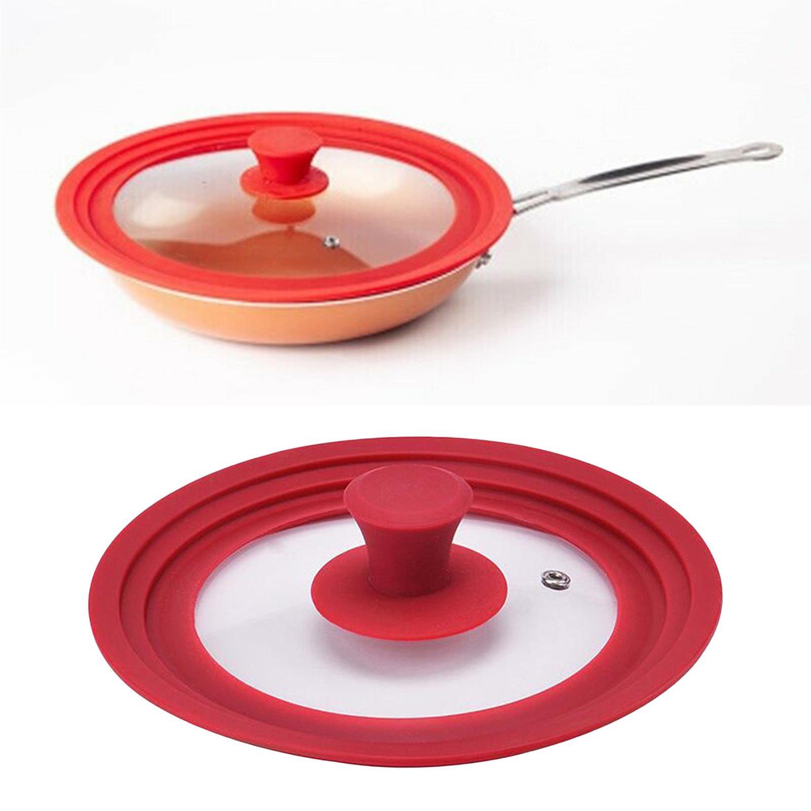Universal Silicone Glass Lid Cover Pot Frying Pan Saucepan Round 20cm