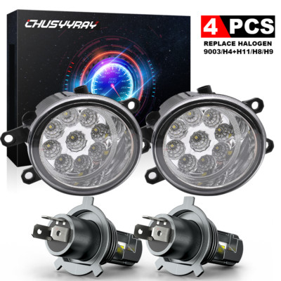 9003 Faros Altos/Bajos + H11 Luz Antiniebla para For Toyota Highlander 2008-2010