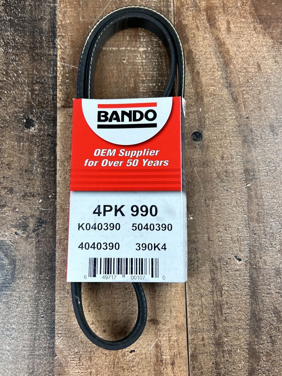 New Bando Belt 4PK990 Fits Honda Accord Subaru XT Mazda 323 New Bando Belt 4PK990 Fits Honda Accord Subaru XT Mazda 323