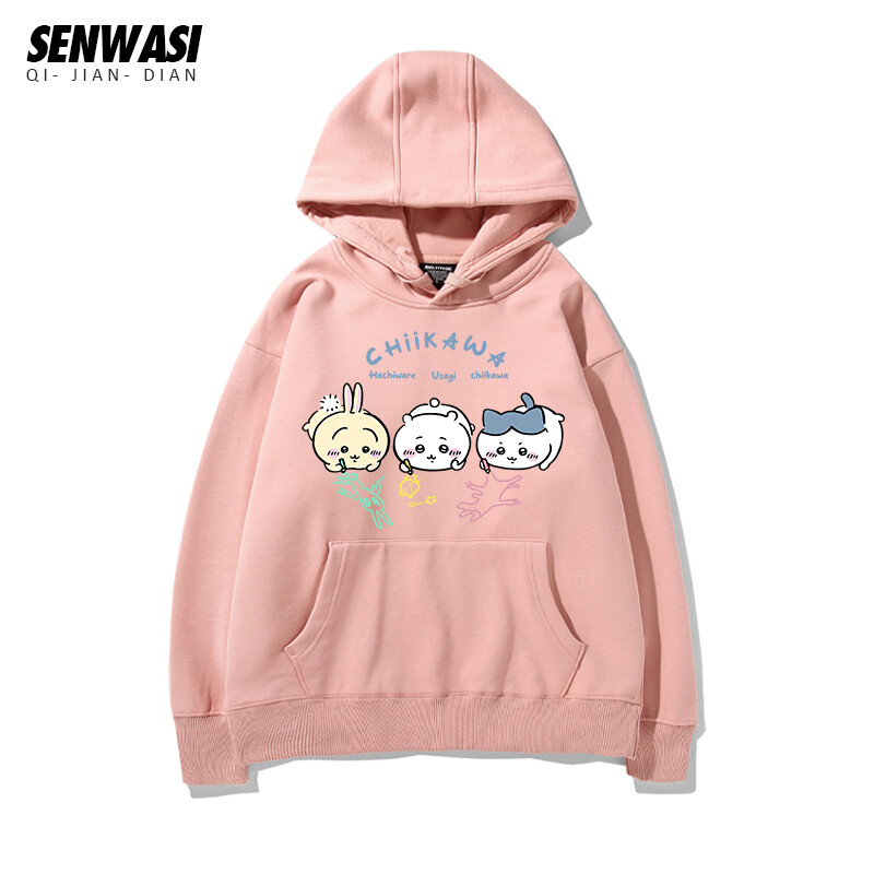 VHachiware Chiikawa Usagi Hoodie Sweatshirt Loose Coat