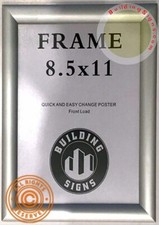 Aluminum Snap Frame for Poster/Notice Frame Silver, 8.5x11 inch ref1020