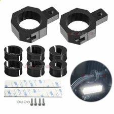 LED Light Bar Mounting Bracket Horizontal Bar Tube Clamp Roof Roll Cage Holder