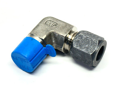 SSP AM12-8ME SAE Flareless Tube Fitting 90 Deg Male Elbow 3/4'' SAE - 1/2'' MNPT