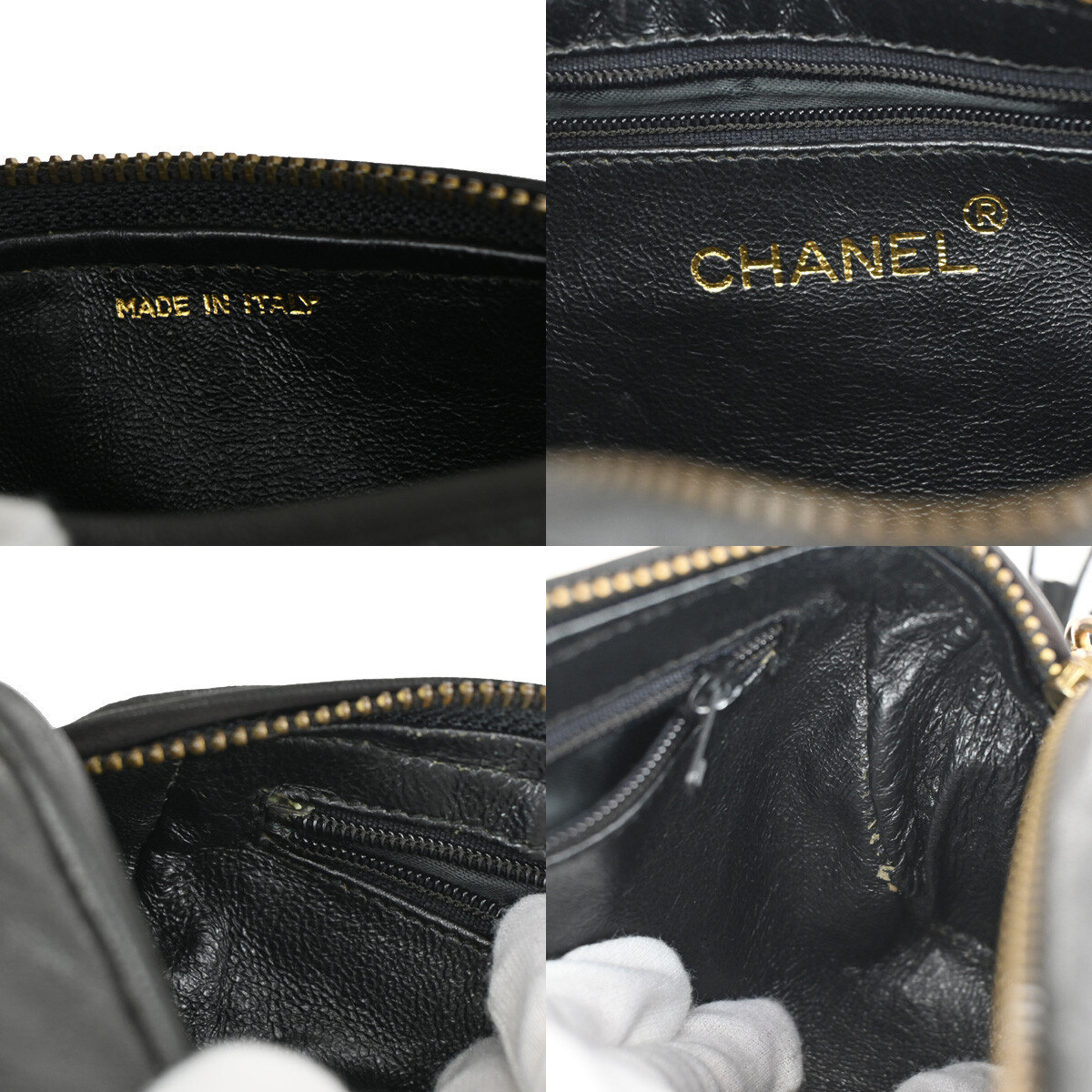 CHANEL CC Tassel Mini Matelasse Chain Shoulder Bag Leather CHANEL CC Tassel Mini Matelasse Chain Shoulder Bag Leather