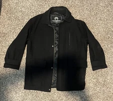 Men WEATHERPROOF32 DEGREES HEAVY LINED SHORT BLACK JACKET SIZE L Used