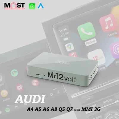 Mr12volt Audi MMI 3G 3G+ CarPlay & AA Interface A4 A5 A6 A7 Q5 Q7 DSP OEM Mic