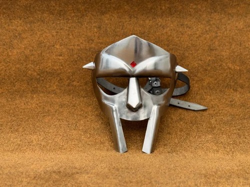MF Doom Gladiator Mask Anti-Rust Steel Face Mask for Cosplay Unique Gift - Picture 4 of 4